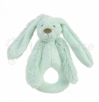 Mint groene Lagoon Rabbit Richie Rammelaar van Happy Horse van ca. 18 cm.