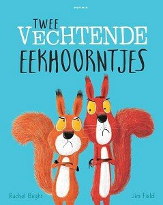 Twee vechtende eekhoorntjes. 3+