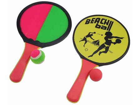 Beachball set hout 2 in 1