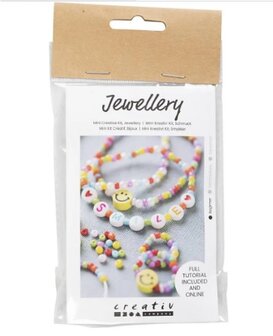 Mini Hobbyset Sieraden maken: armband en ring Smiley