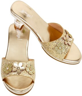 Slipper hoge hak Ellina, goud metallic maat 30/31 / Souza