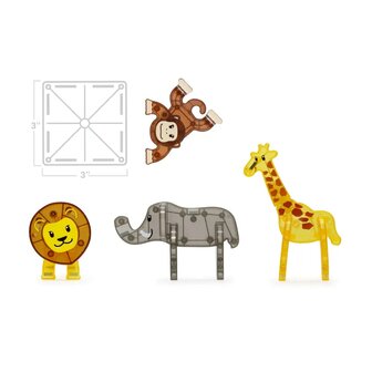 Safari animals - 25-Piece Set / Magna-Tiles