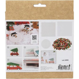 Hobbyset NABBI BioBeads Kerst strijkkralen