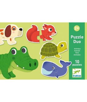 Duo puzzel Dieren  / Djeco