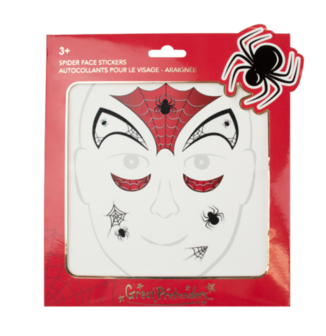 Spider Face Stickers Schmink / Great Pretenders