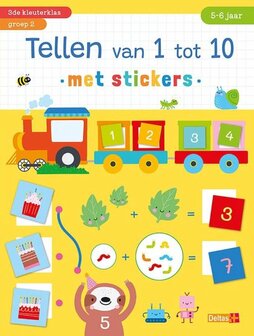 Tellen van 1 tot 10 met stickers (5-6j) Deltas 