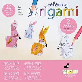 Origami Kleuren Konijn / Fridolin