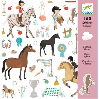 DJ08881 paarden stickers djeco