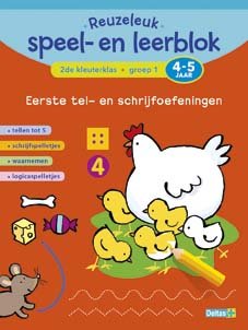 Reuzeleuk speel- en leerblok Tel- en schrijfoefeningen (4-5 j.) Deltas