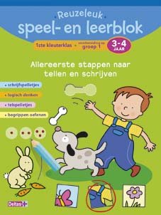 Reuzeleuk speel- en leerblok tellen en schrijven (3-4 j.) Deltas