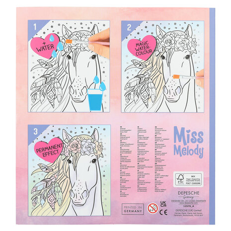 Watercolour boek (12576) / Miss Melody