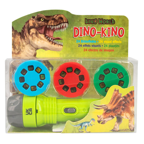 Dino World zaklamp met plaatjes