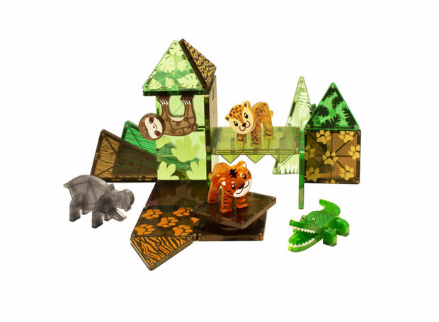 Jungle animals - 25-Piece Set / Magna-Tiles