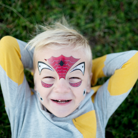 Spider Face Stickers Schmink / Great Pretenders