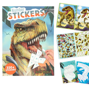 Dino World nummer stickers