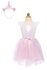 Dreamy Unicorn Dress Iridescent/Pink With Headband, SIZE US 5-6 / Great Pretenders_